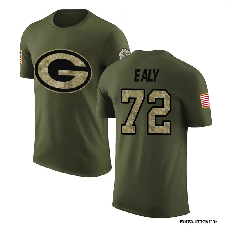 Men's Adrian Ealy Green Bay Packers Legend Olive Salute to Service T-Shirt