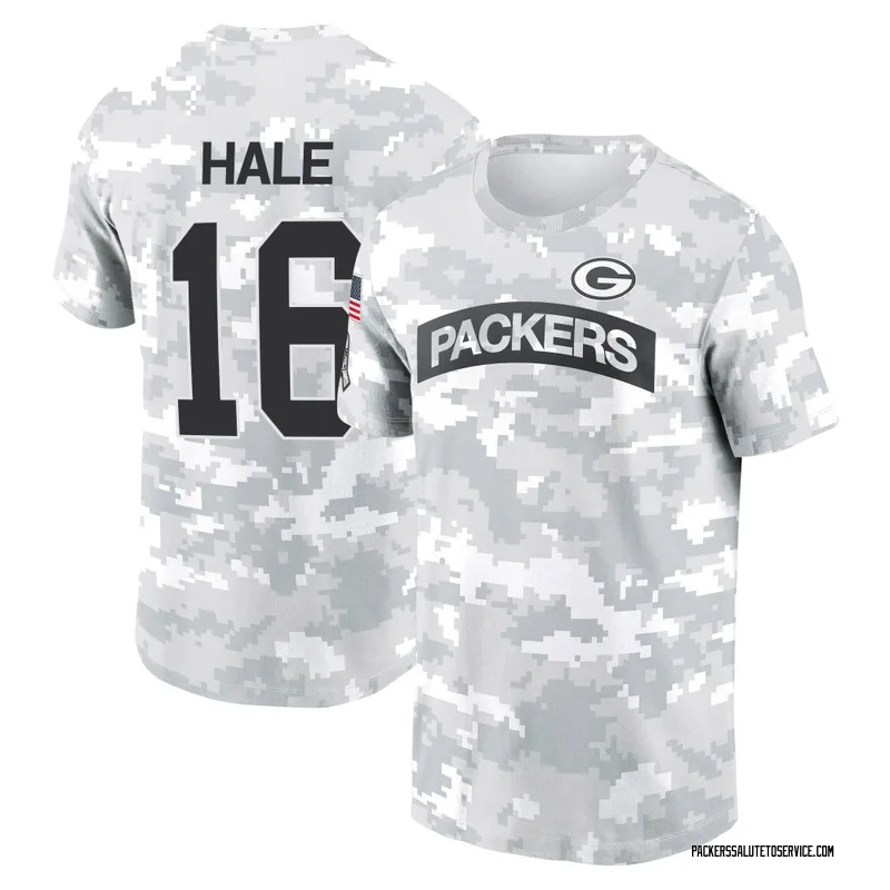 Men's Alex Hale Green Bay Packers Camo Arctic 2024 Salute to Service Performance T-Shirt