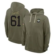 Men's J.J. Lippe Green Bay Packers Olive 2025 Salute to Service Hoodie