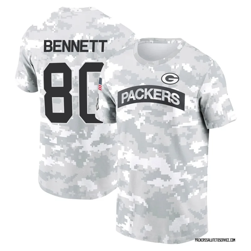 Men's Martellus Bennett Green Bay Packers Camo Arctic 2024 Salute to Service Performance T-Shirt