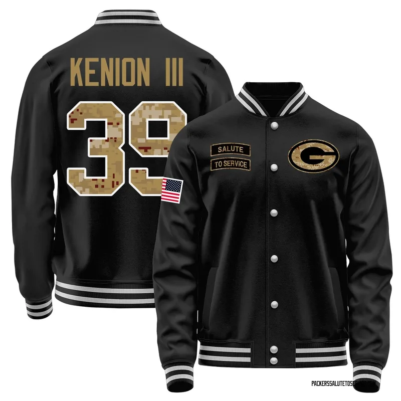 Men's Murvin Kenion III Green Bay Packers Black Salute to Service Sideline Performance Jacket