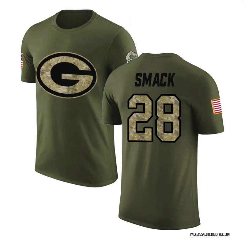 Men's Trey Smack Green Bay Packers Legend Olive Salute to Service T-Shirt
