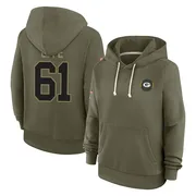 Women's J.J. Lippe Green Bay Packers Olive 2025 Salute to Service Hoodie
