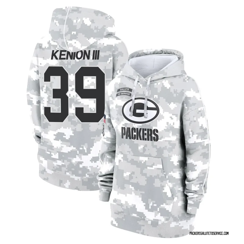 Women's Murvin Kenion III Green Bay Packers Camo Arctic 2024 Salute to Service Club Fleece Pullover Hoodie