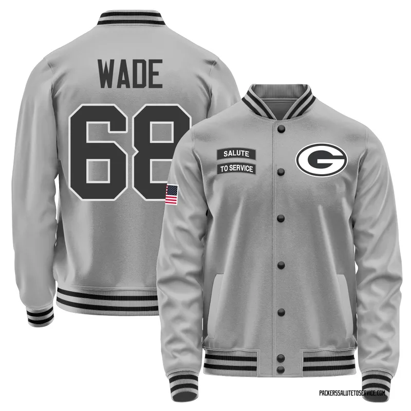Youth Dillon Wade Green Bay Packers Gray Salute to Service Performance Jacket