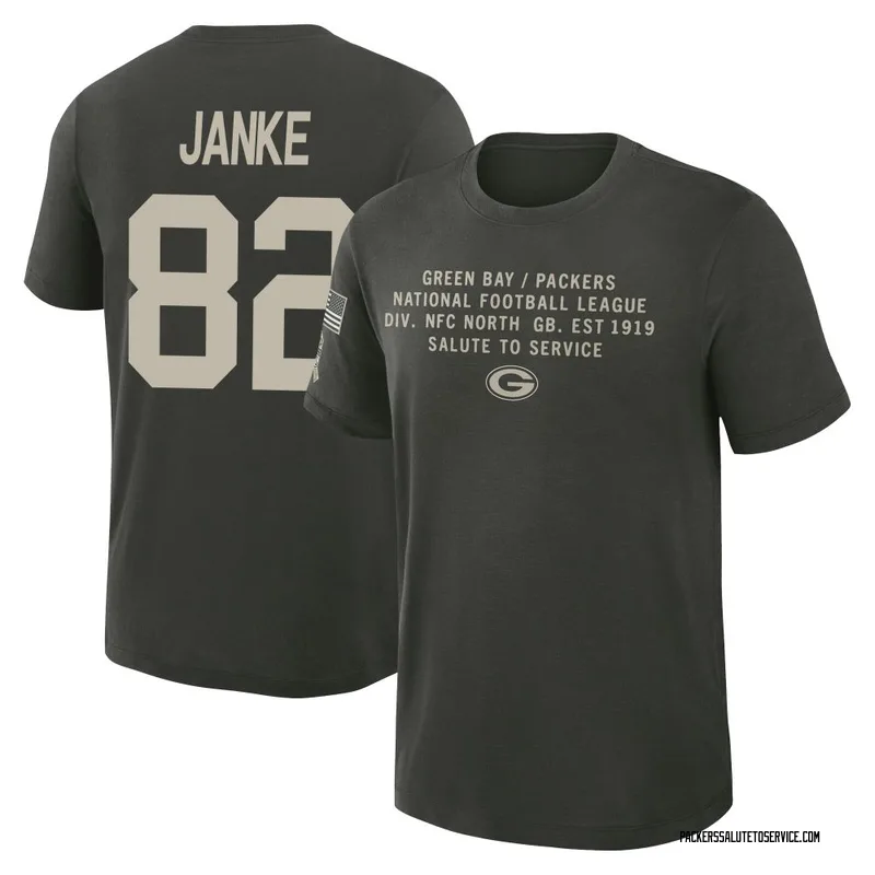 Youth Jadon Janke Green Bay Packers Green Forest/ 2025 Salute to Service Sideline Slub T-Shirt