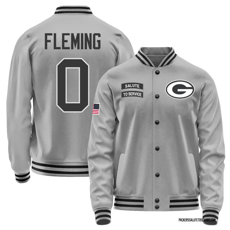 Youth Julian Fleming Green Bay Packers Gray Salute to Service Performance Jacket