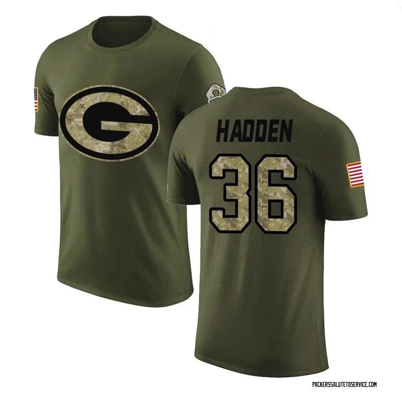Youth Kamal Hadden Green Bay Packers Legend Olive Salute to Service T-Shirt