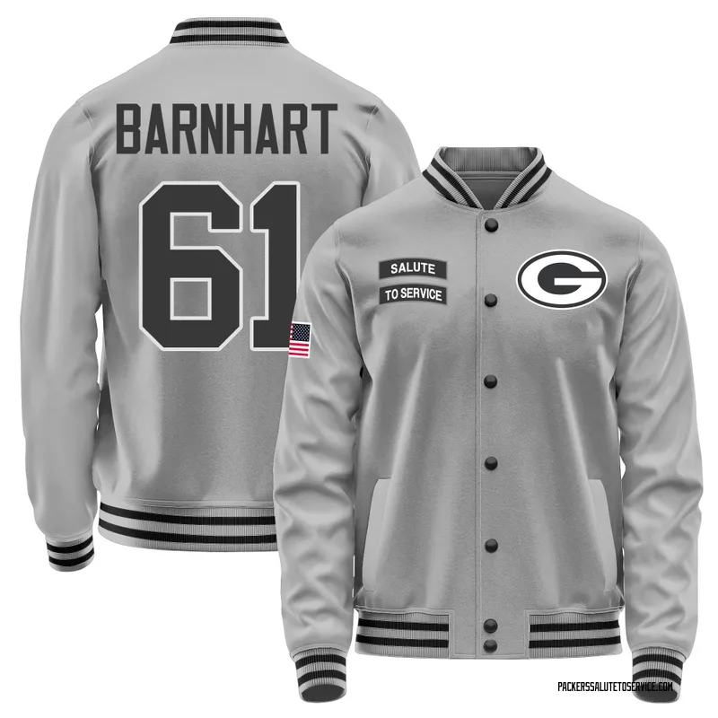 Youth Karsen Barnhart Green Bay Packers Gray Salute to Service Performance Jacket
