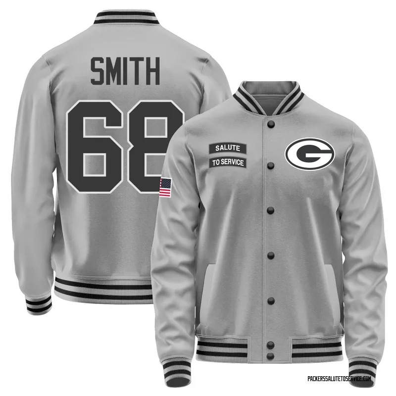 Youth Lecitus Smith Green Bay Packers Gray Salute to Service Performance Jacket
