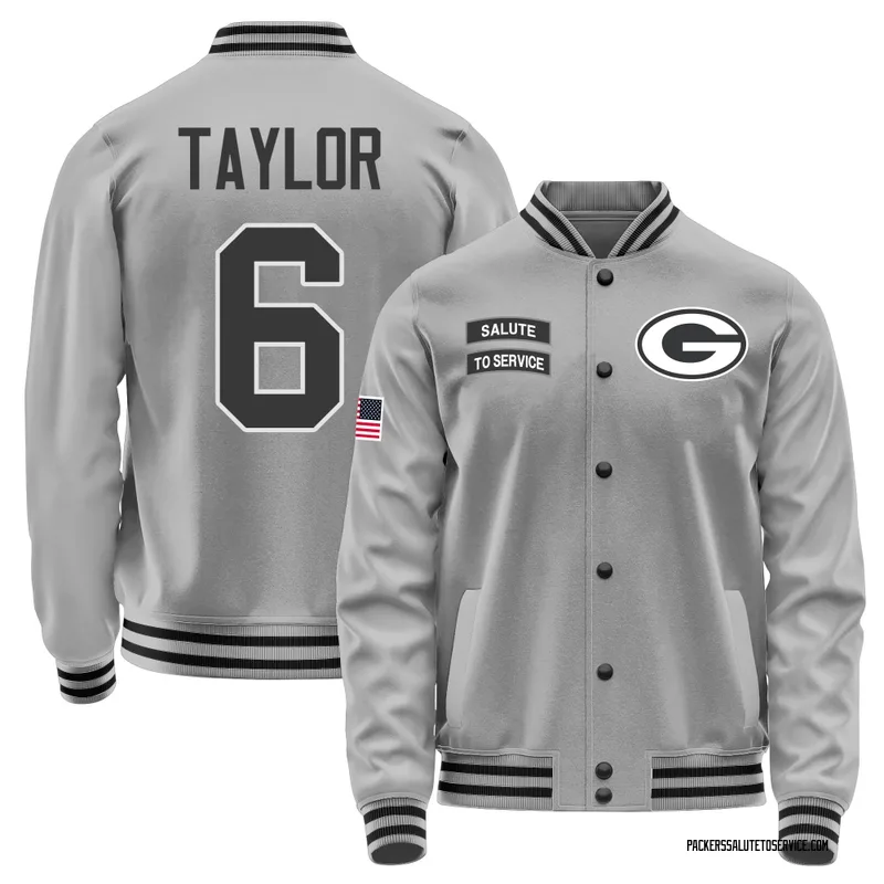 Youth Tyrod Taylor Green Bay Packers Gray Salute to Service Performance Jacket
